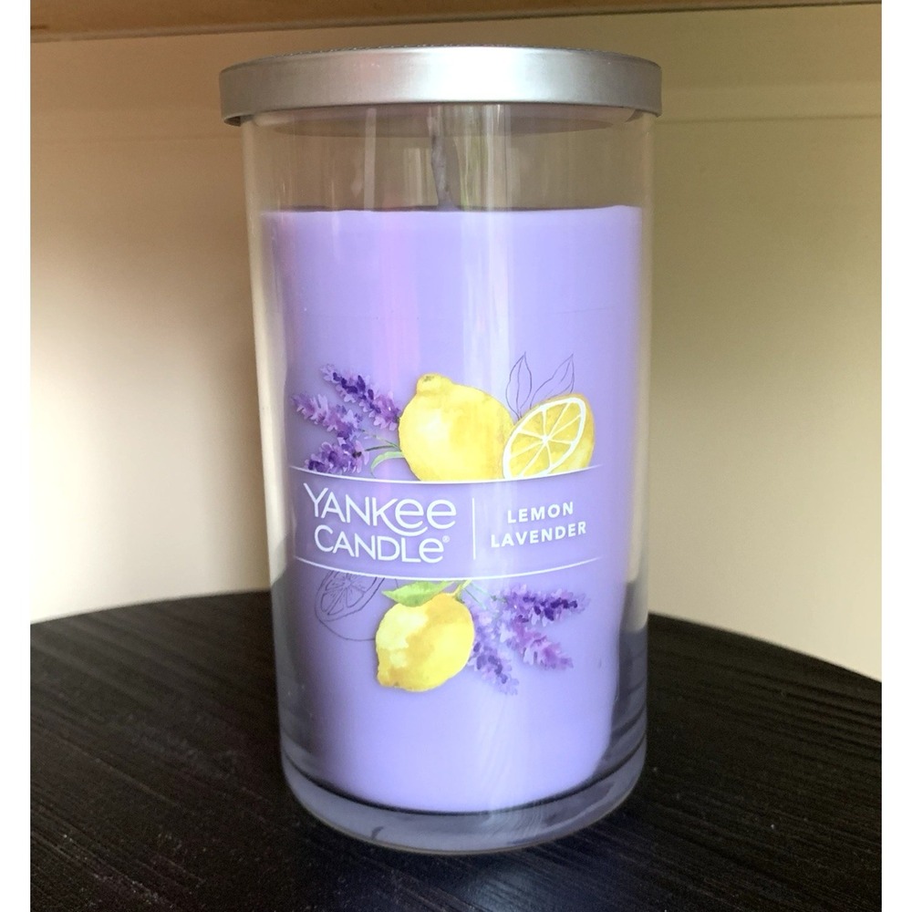 NEW Yankee Candle Lemon Lavender Medium Tumbler 14.25oz USA made